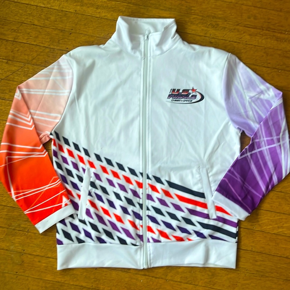 Varsity US Finals cheer dance champion zip up jacket YM, some issues pictured